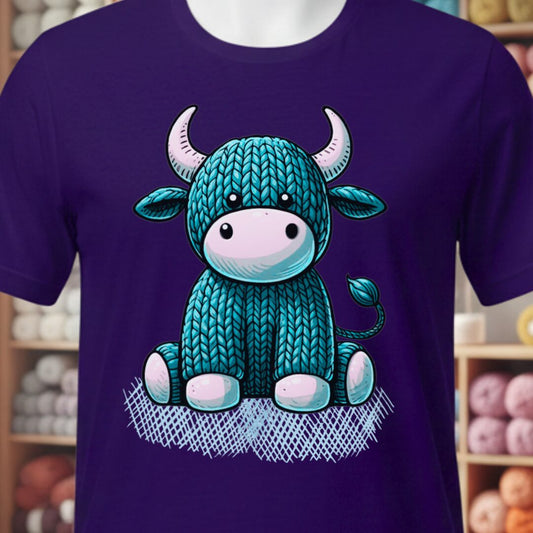 Bull Knit T-Shirt Purple t-shirt