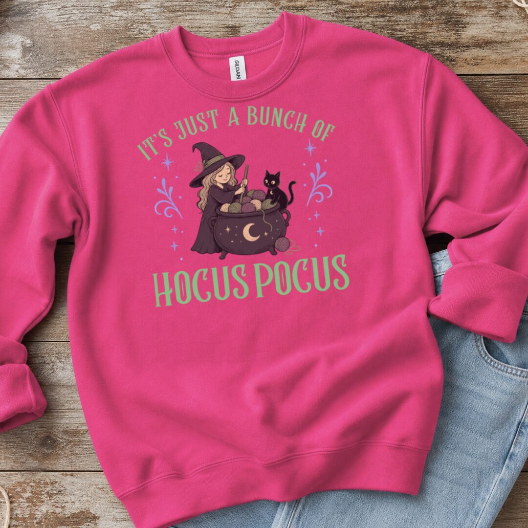 Bunch Of Hocus Pocus Bright Pink Sweatshirt.jpg