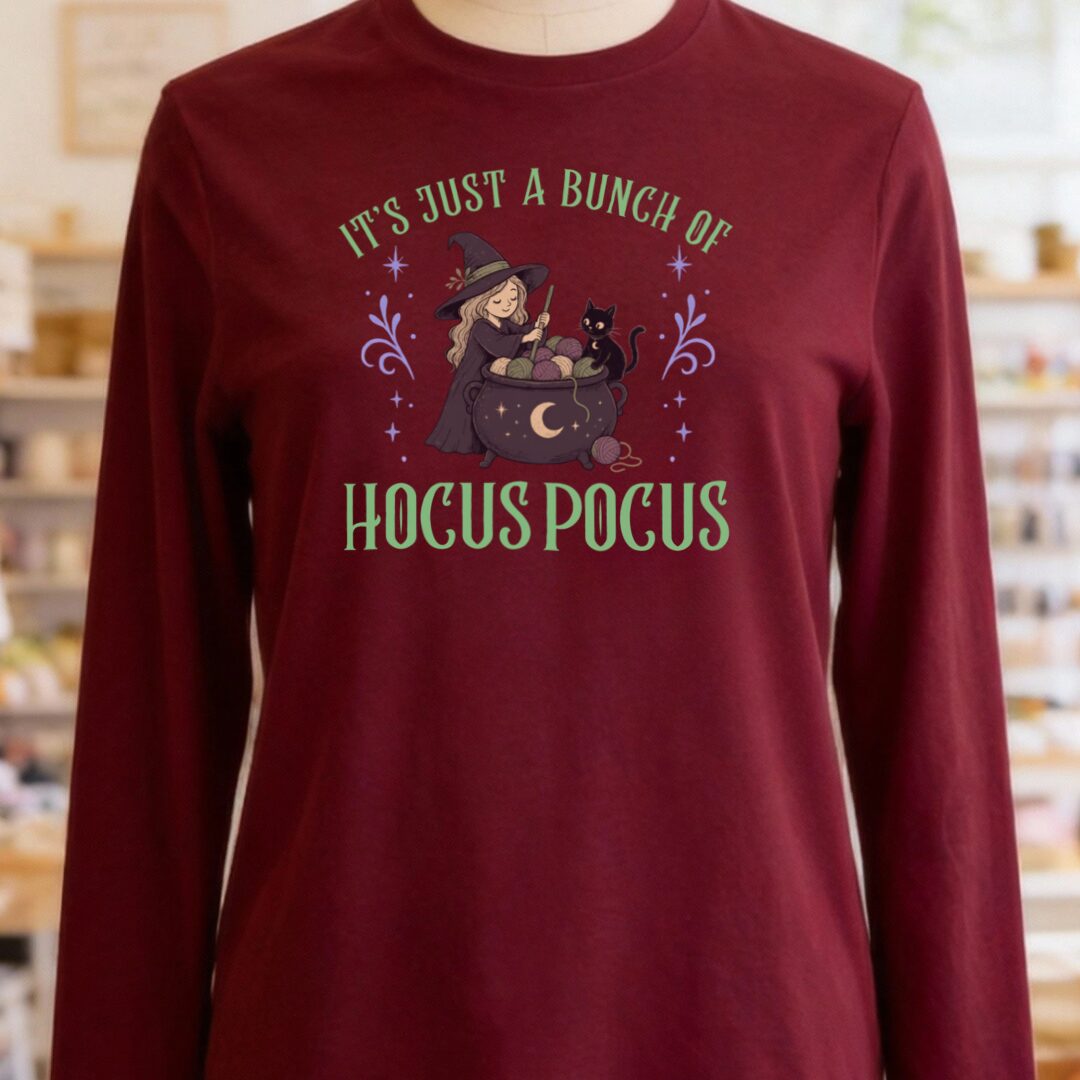 Bunch Of Hocus Pocus Maroon Long Sleeve Tee.jpg