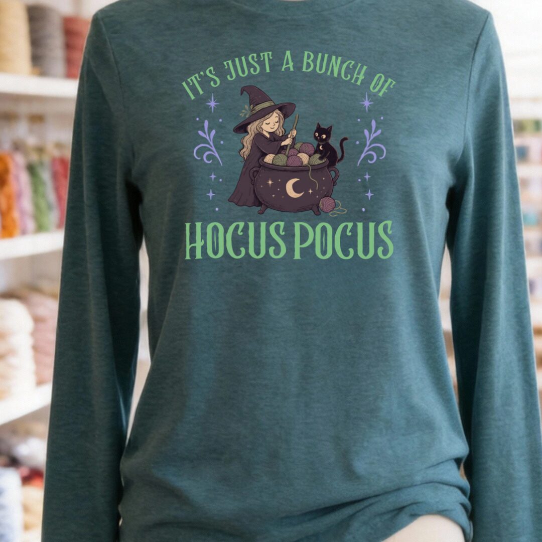 Bunch Of Hocus Pocus Teal Blue Long Sleeve Tee.jpg