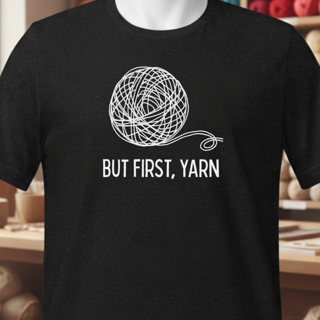 But First T-Shirt Black t-shirt