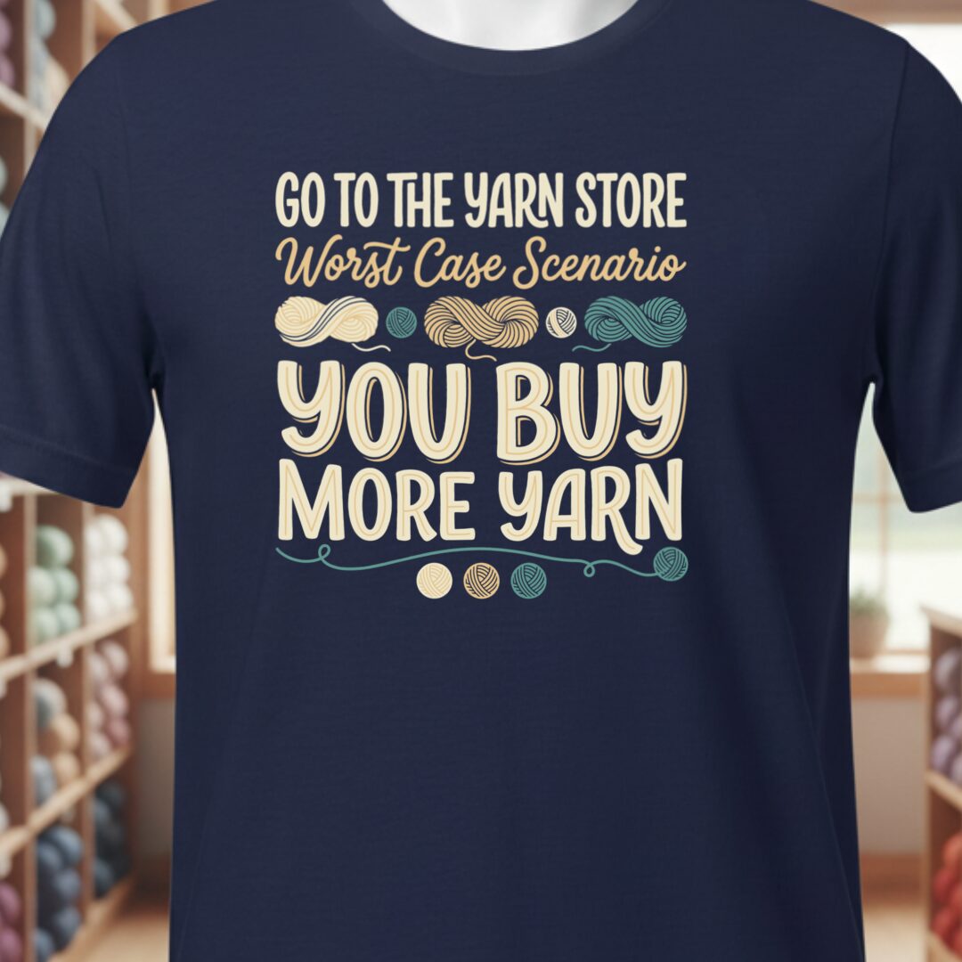 Buy More Yarn T-Shirt Navy t-shirt