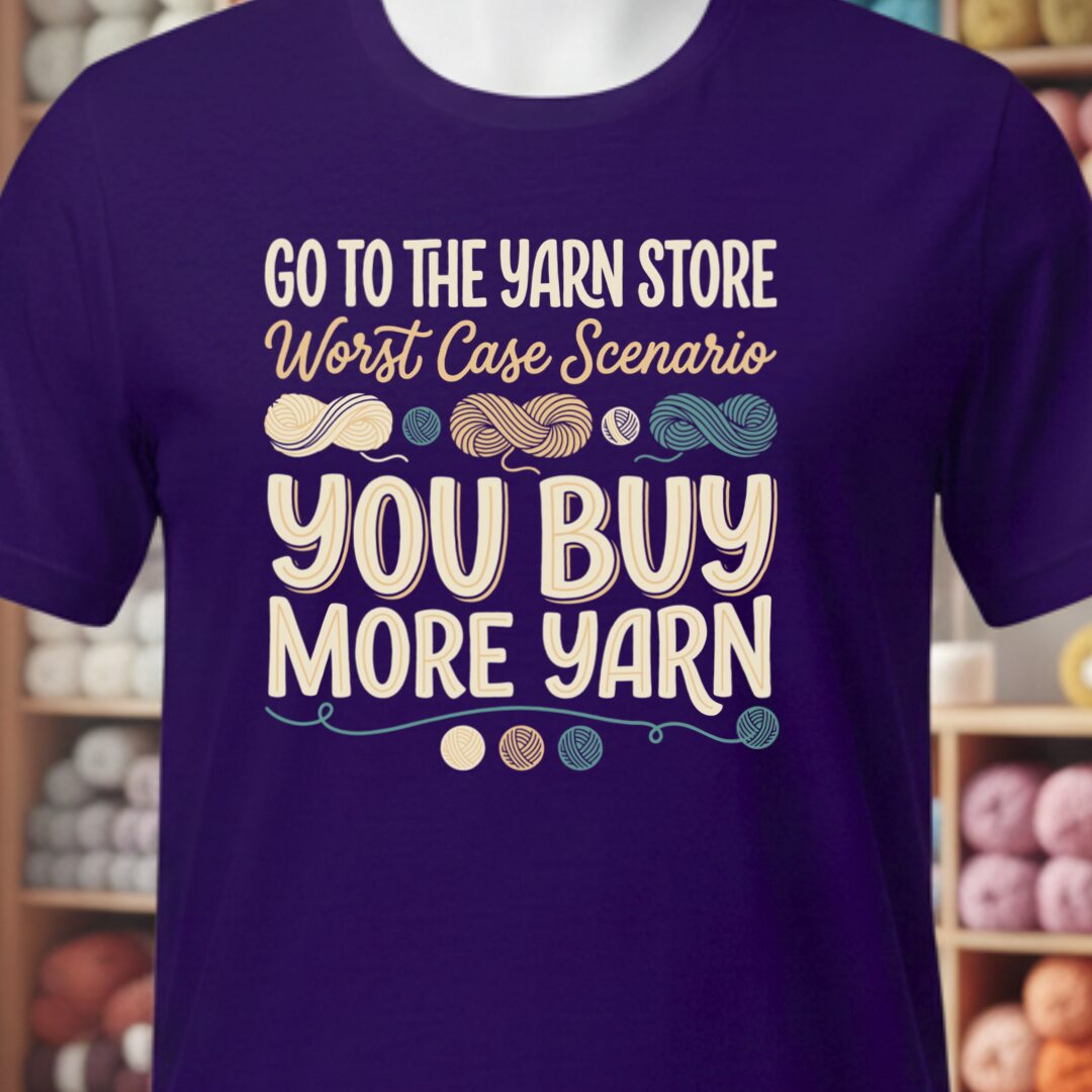 Buy More Yarn T-Shirt Purple t-shirt