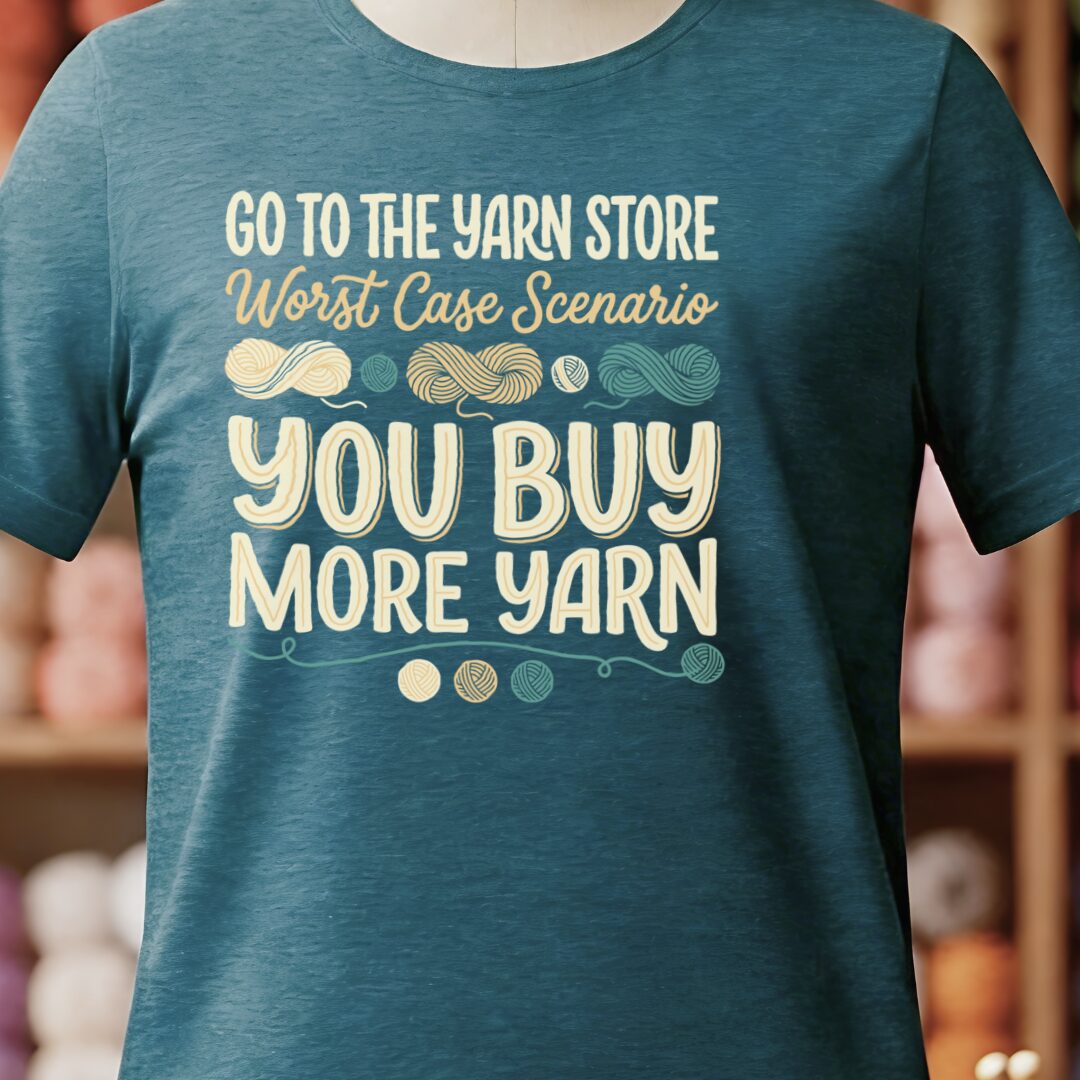 Buy More Yarn T-Shirt Teal Blue t-shirt