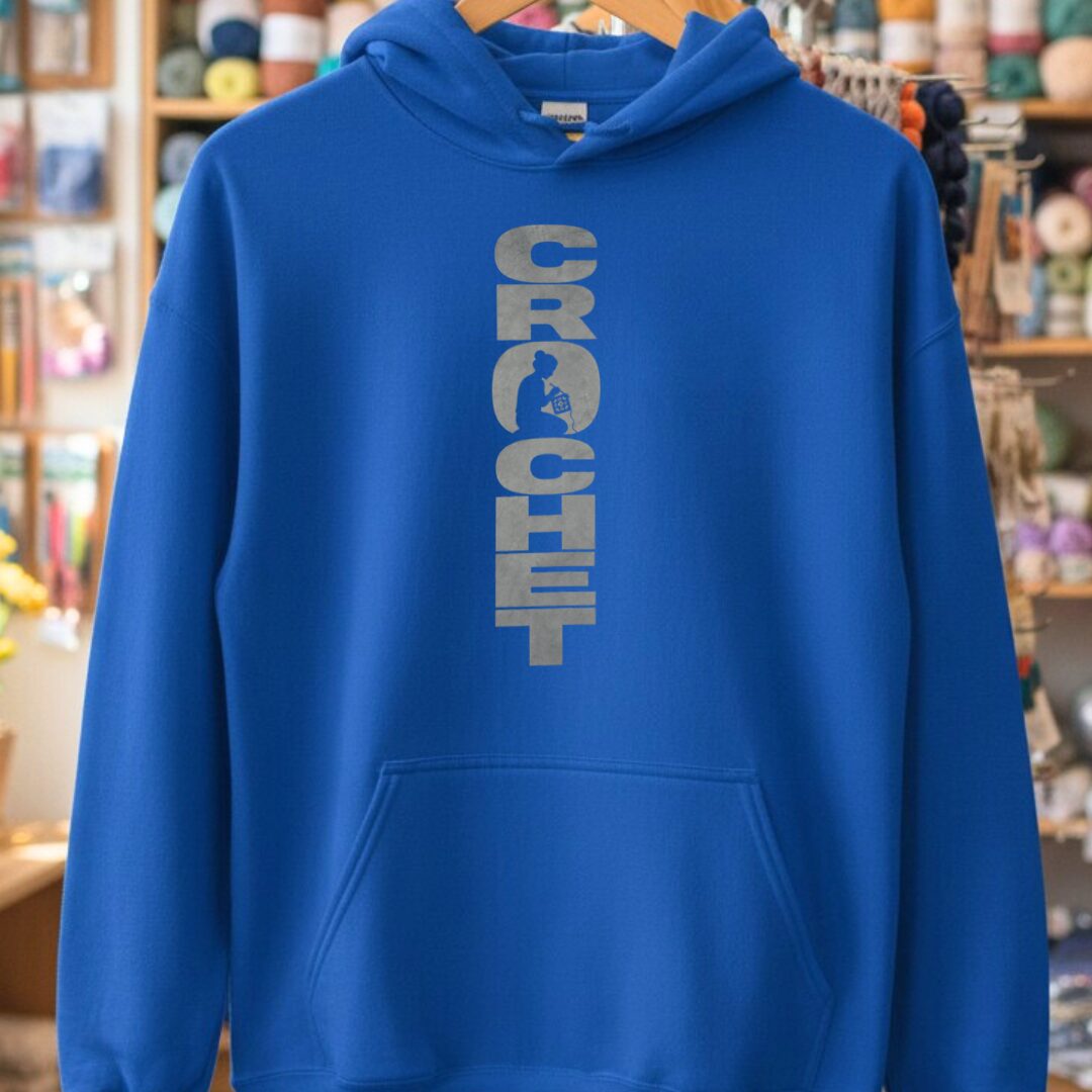 CROCHET Hoodie Royal t-shirt