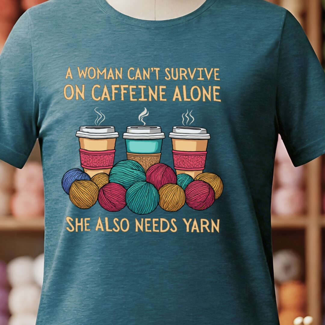Caffeine Alone T-Shirt Teal Blue t-shirt