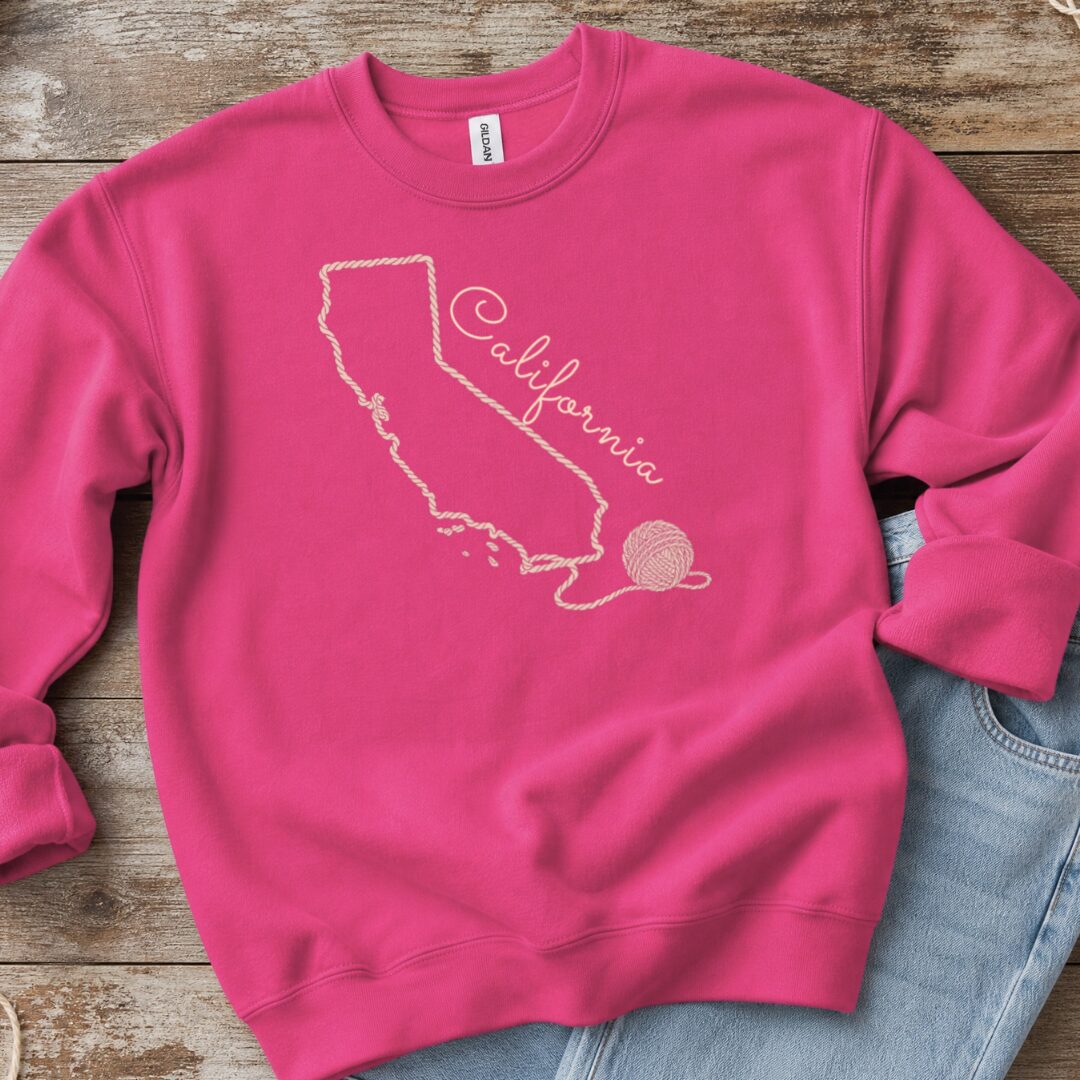 California Bright Pink Sweatshirt.jpg