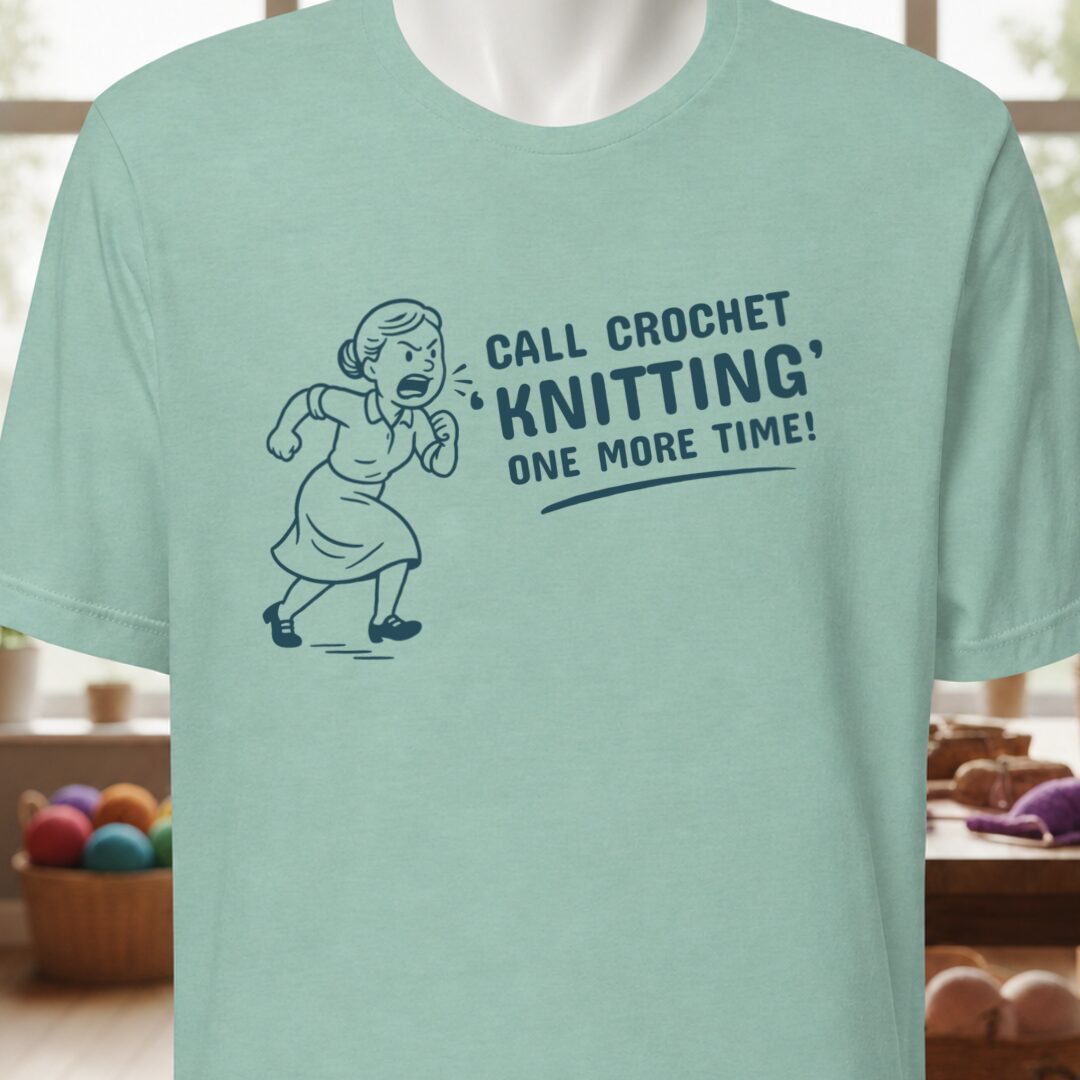 Call crochet knitting T-Shirt (graphic) Sea Breeze t-shirt