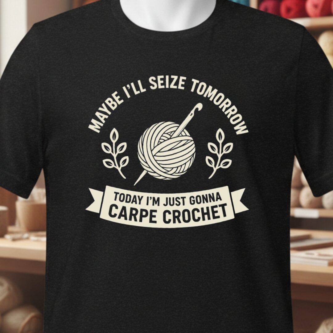 Carpe Crochet T-Shirt Black t-shirt