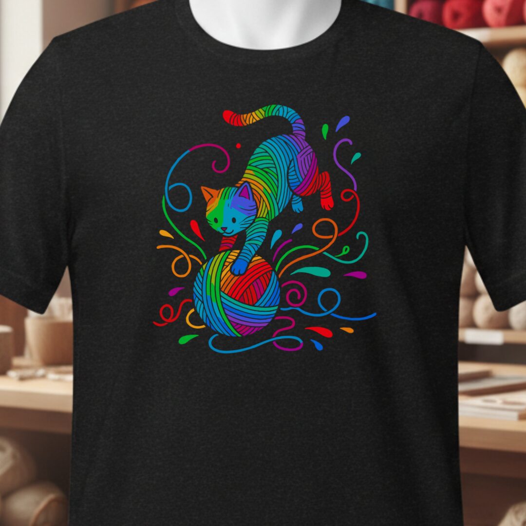 Cat Attack T-Shirt Black t-shirt