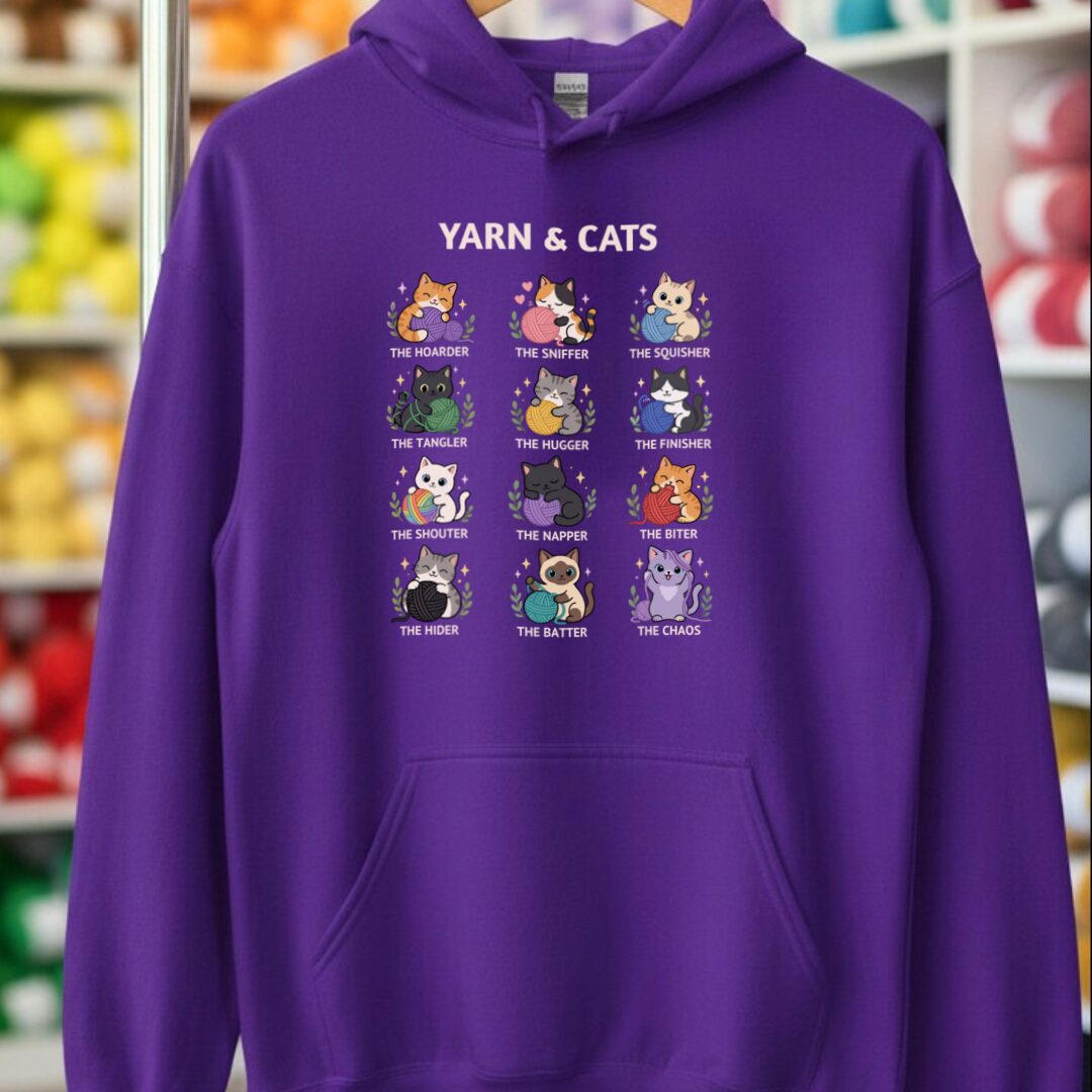 Cat Helpers Hoodie Purple t-shirt