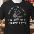 Cats & Yarn T-Shirt Black t-shirt