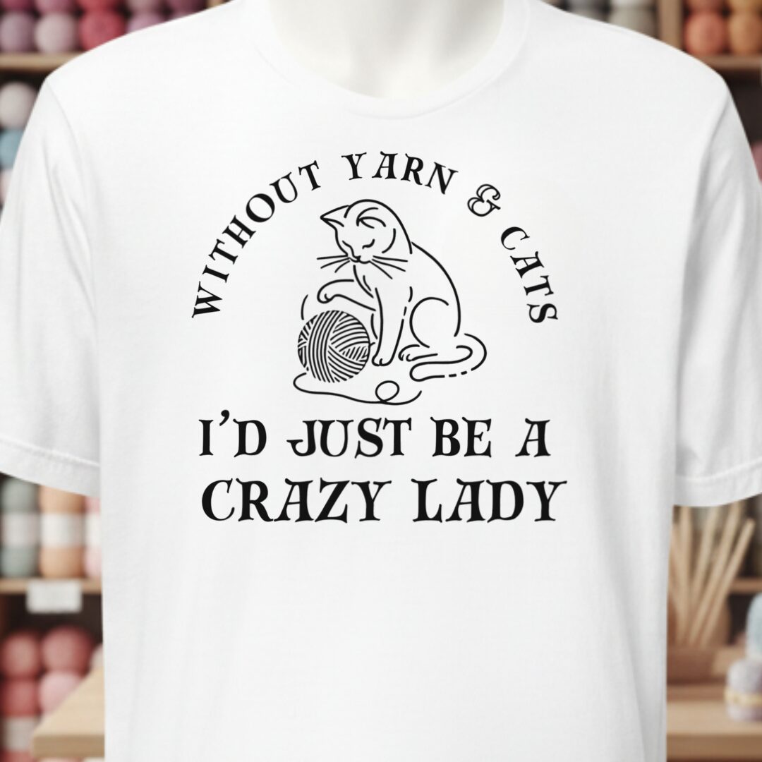 Cats & Yarn T-Shirt White t-shirt