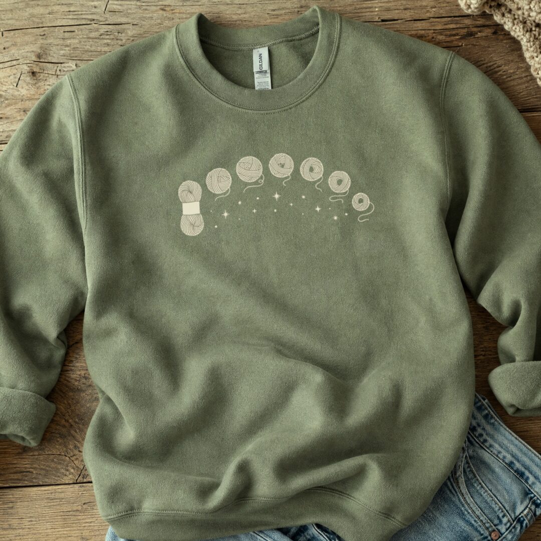Celestial Yarn Sweatshirt Military Green t-shirt