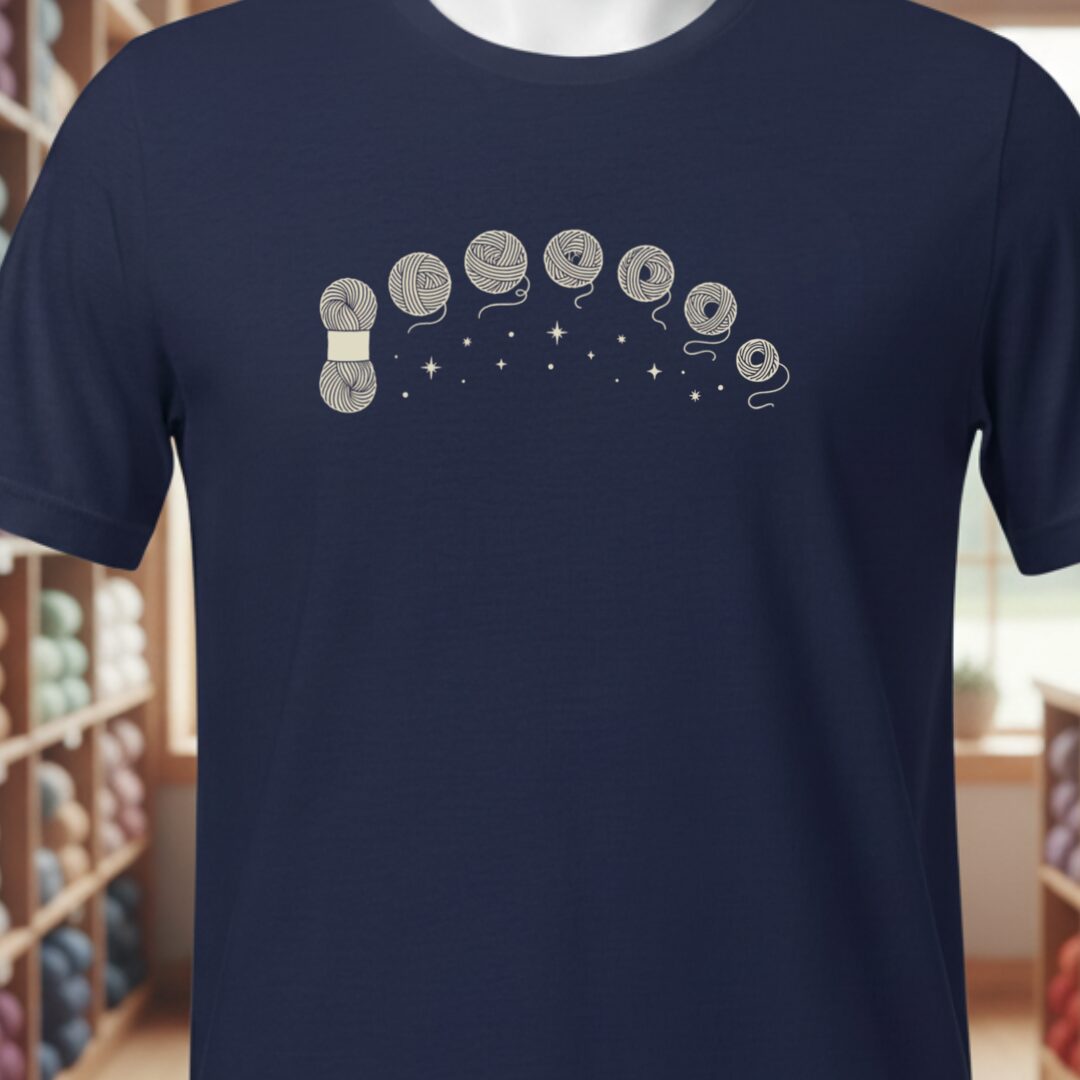 Celestial Yarn T-Shirt Navy t-shirt