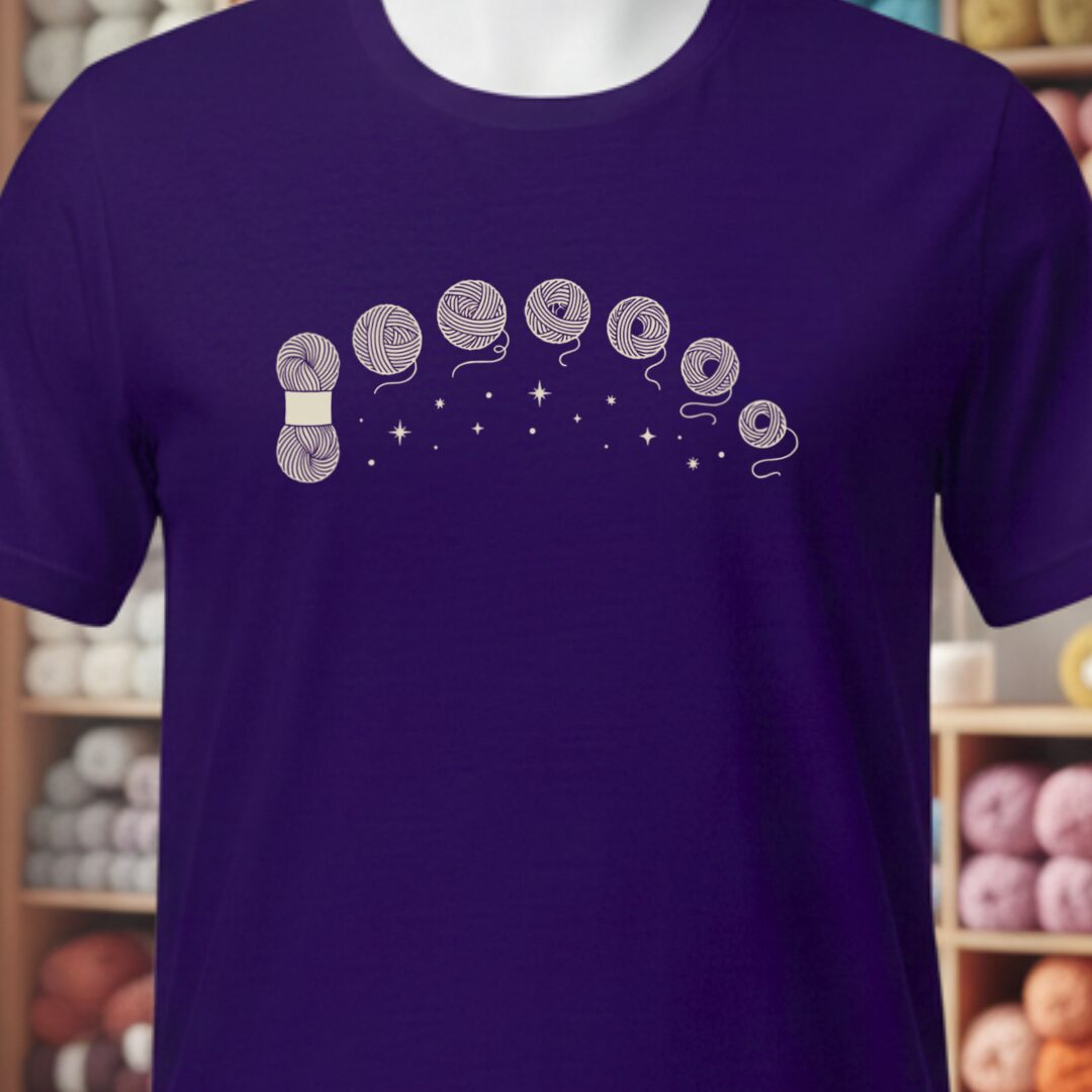 Celestial Yarn T-Shirt Purple t-shirt