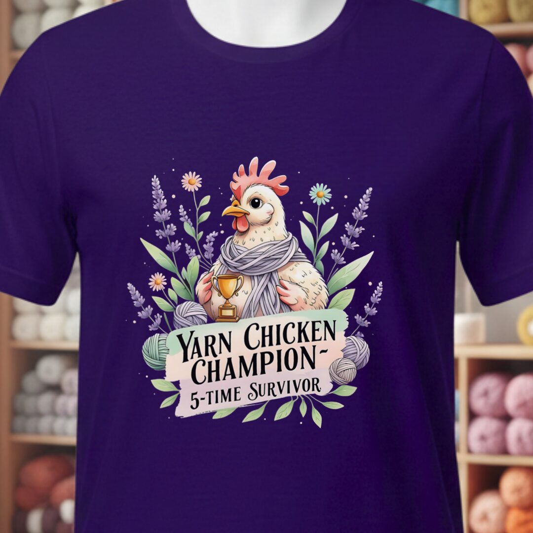 Chicken Champion T-Shirt Purple t-shirt