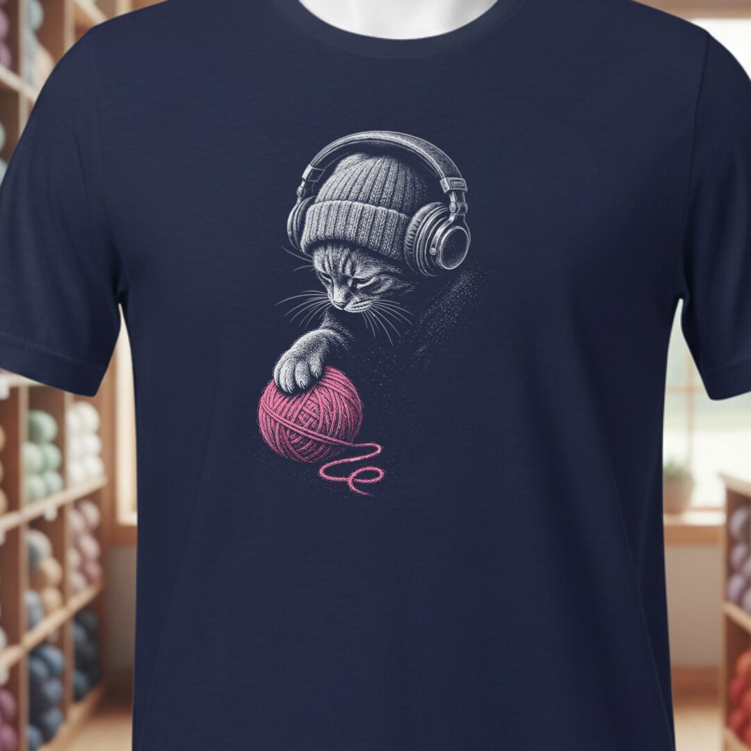 Chill Cat T-Shirt Navy t-shirt