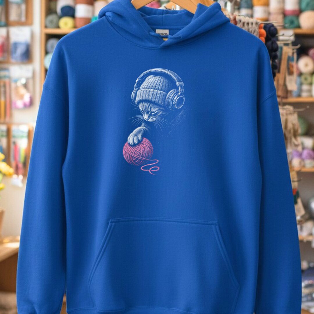 Chill Cat Hoodie Royal t-shirt