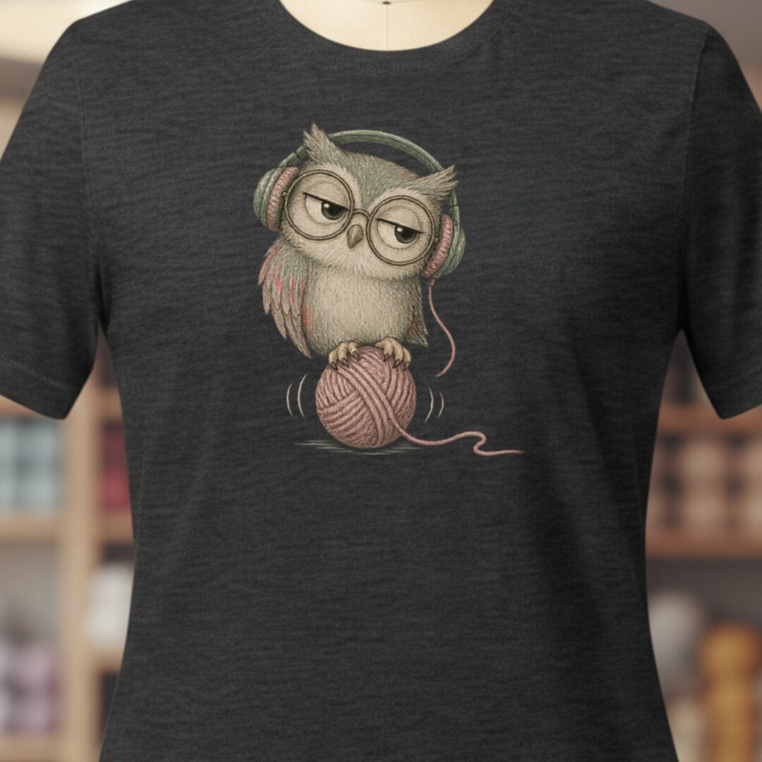 Chilling Owl T-Shirt Dark Grey t-shirt