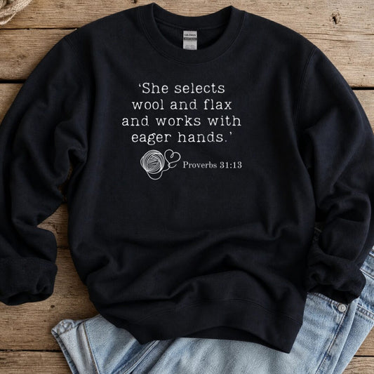 Christian Proverb Sweatshirt Black t-shirt
