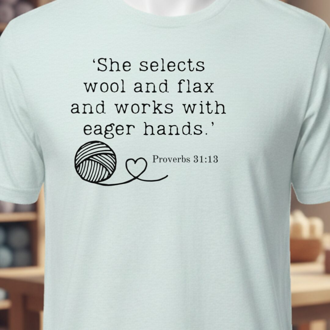 Christian Proverb T-Shirt Ice Blue t-shirt