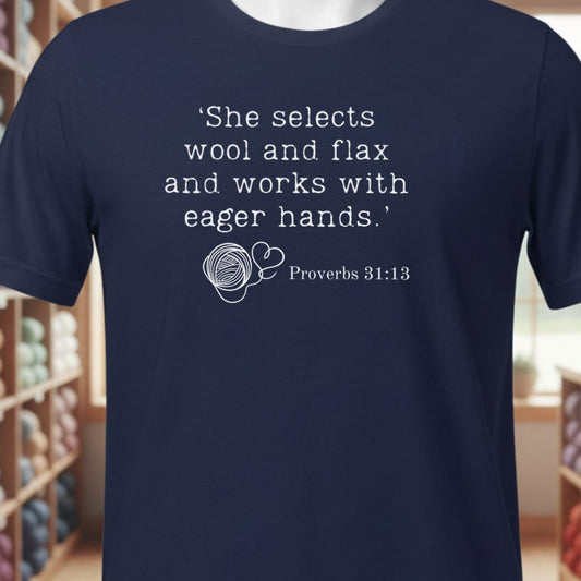 Christian Proverb T-Shirt Navy t-shirt