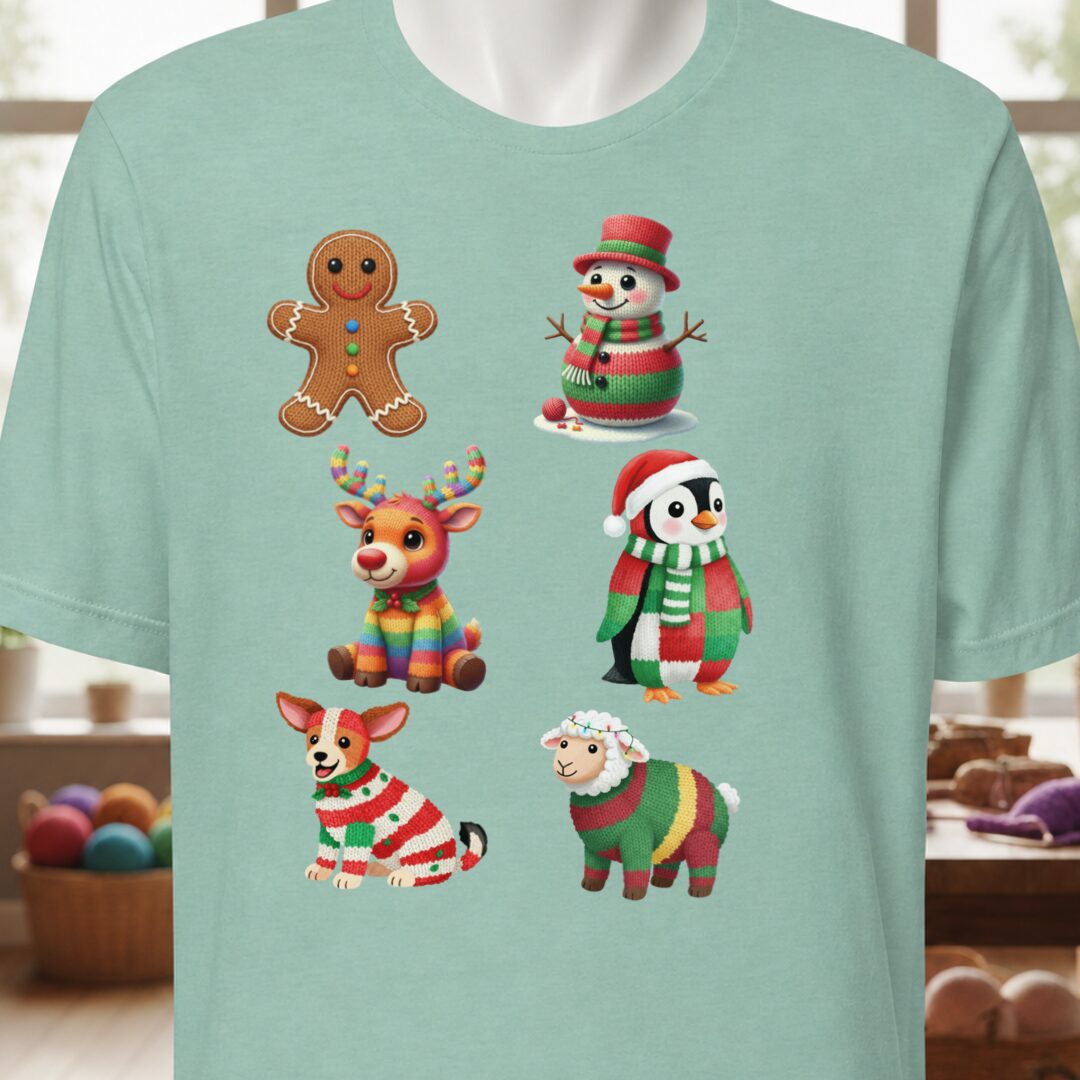 Christmas Knit T-Shirt Sea Breeze t-shirt