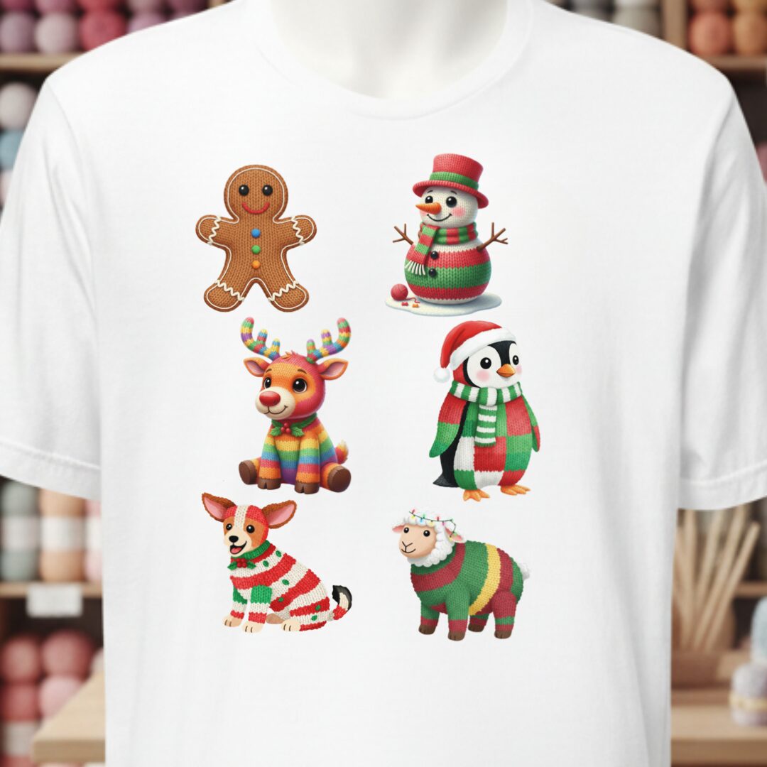 Christmas Knit T-Shirt White t-shirt