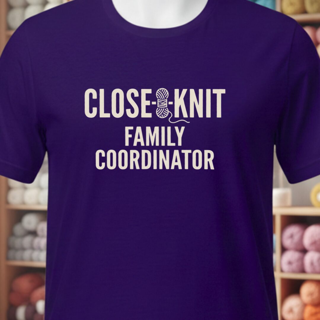 Close Knit Family T-Shirt Purple t-shirt