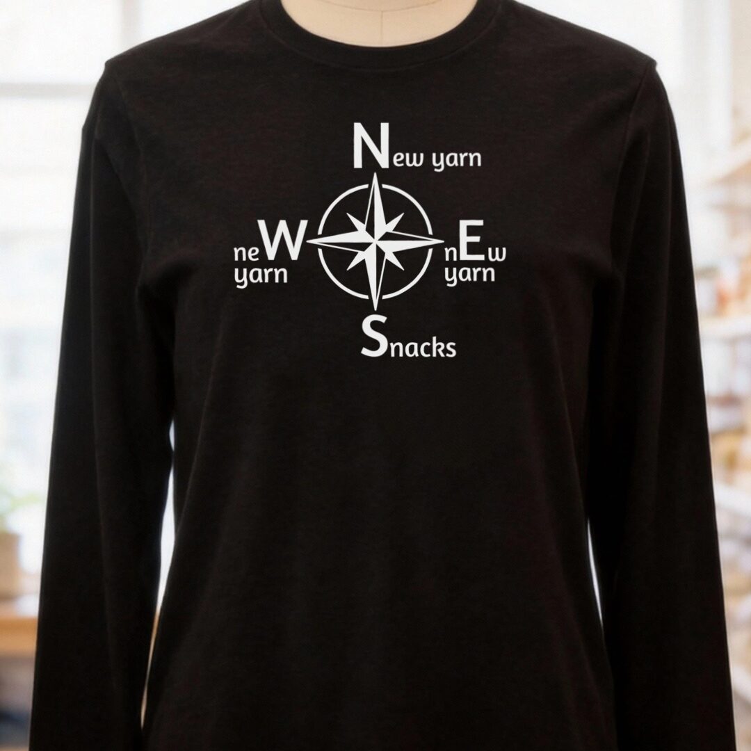 Compass Long Sleeve Tee Black t-shirt