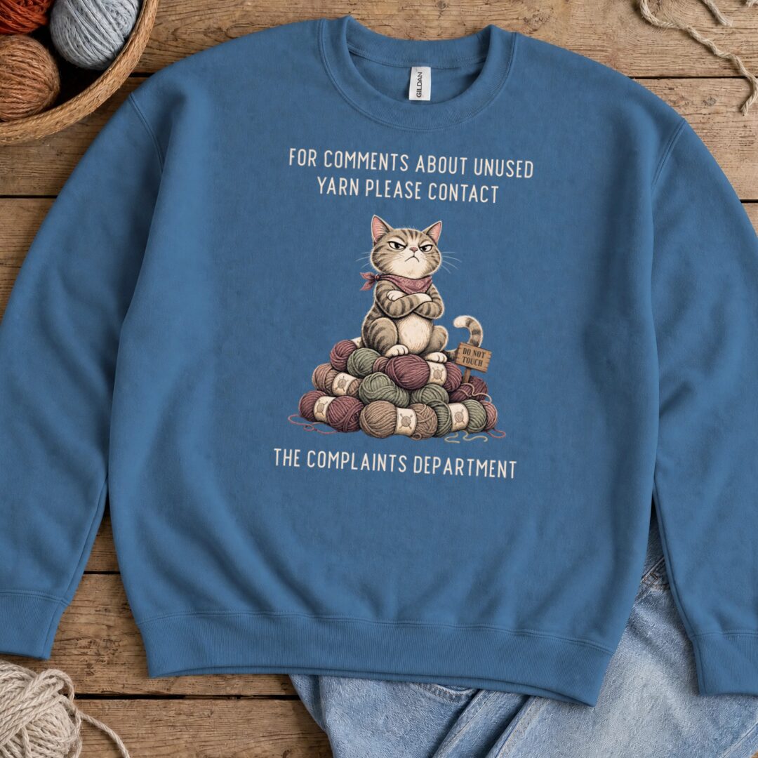 Complaints Department Indigo Blue Sweatshirt.jpg