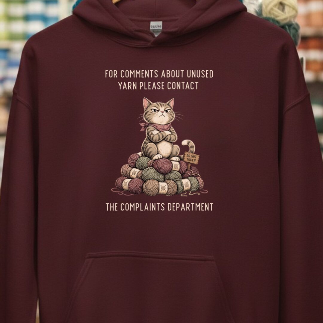 Complaints Department Maroon Hoodie.jpg