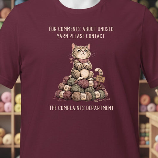 Complaints Department Maroon T-Shirt.jpg