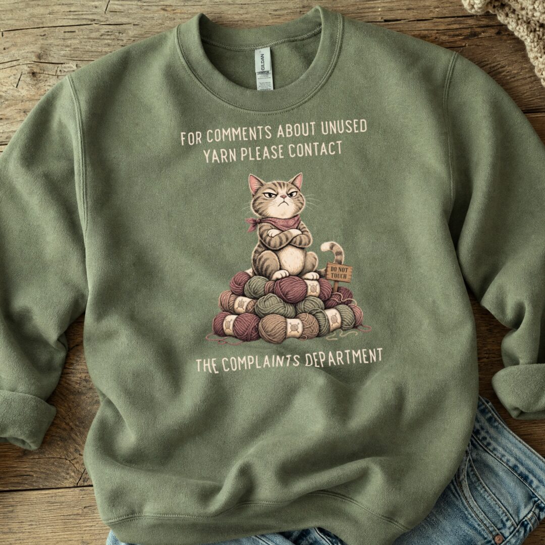 Complaints Department Military Green Sweatshirt.jpg
