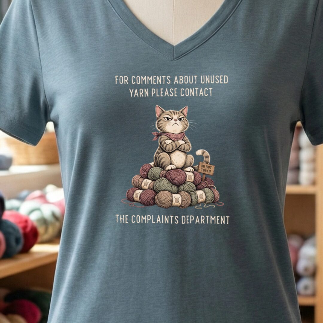 Complaints Department Slate V Neck.jpg