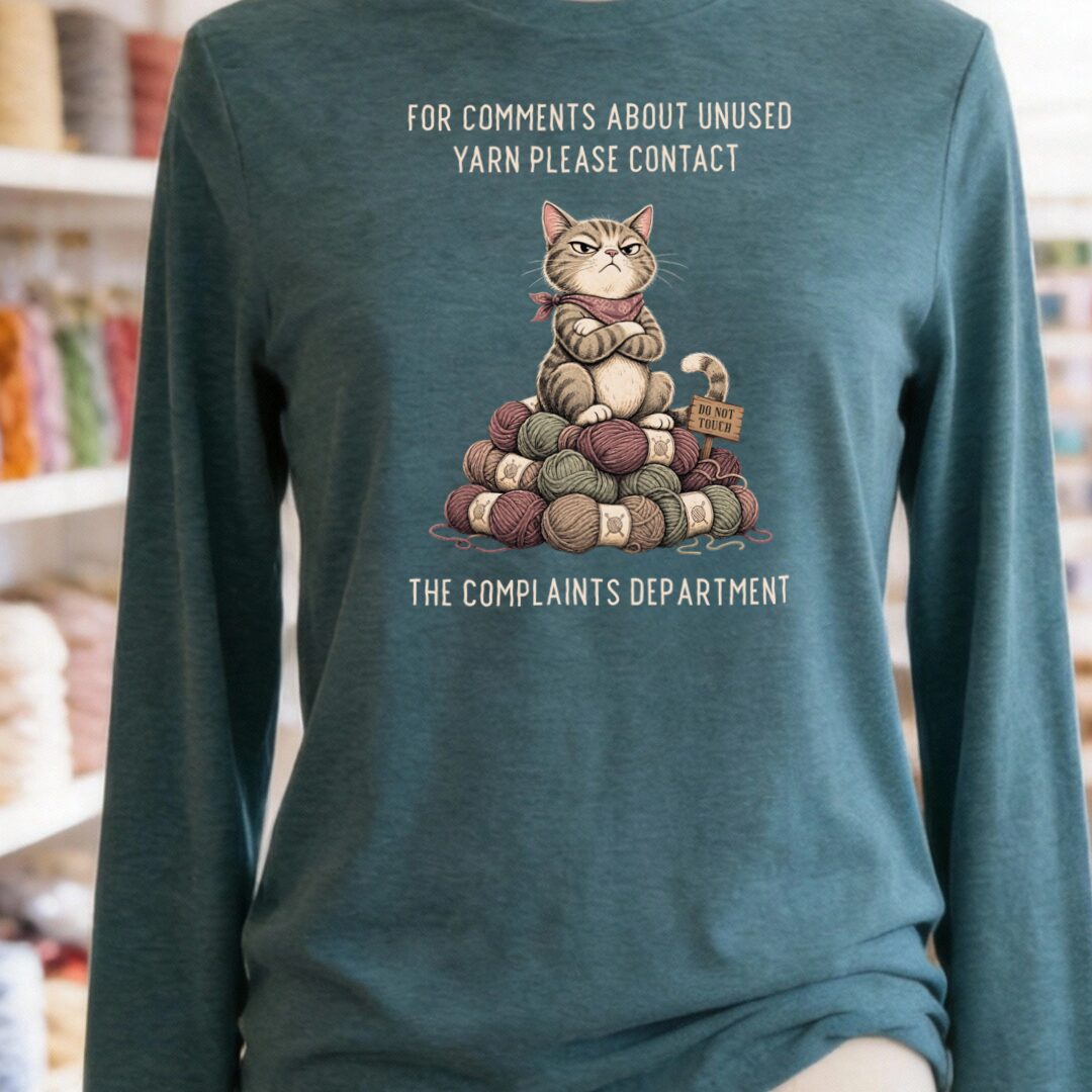 Complaints Department Teal Blue Long Sleeve Tee.jpg