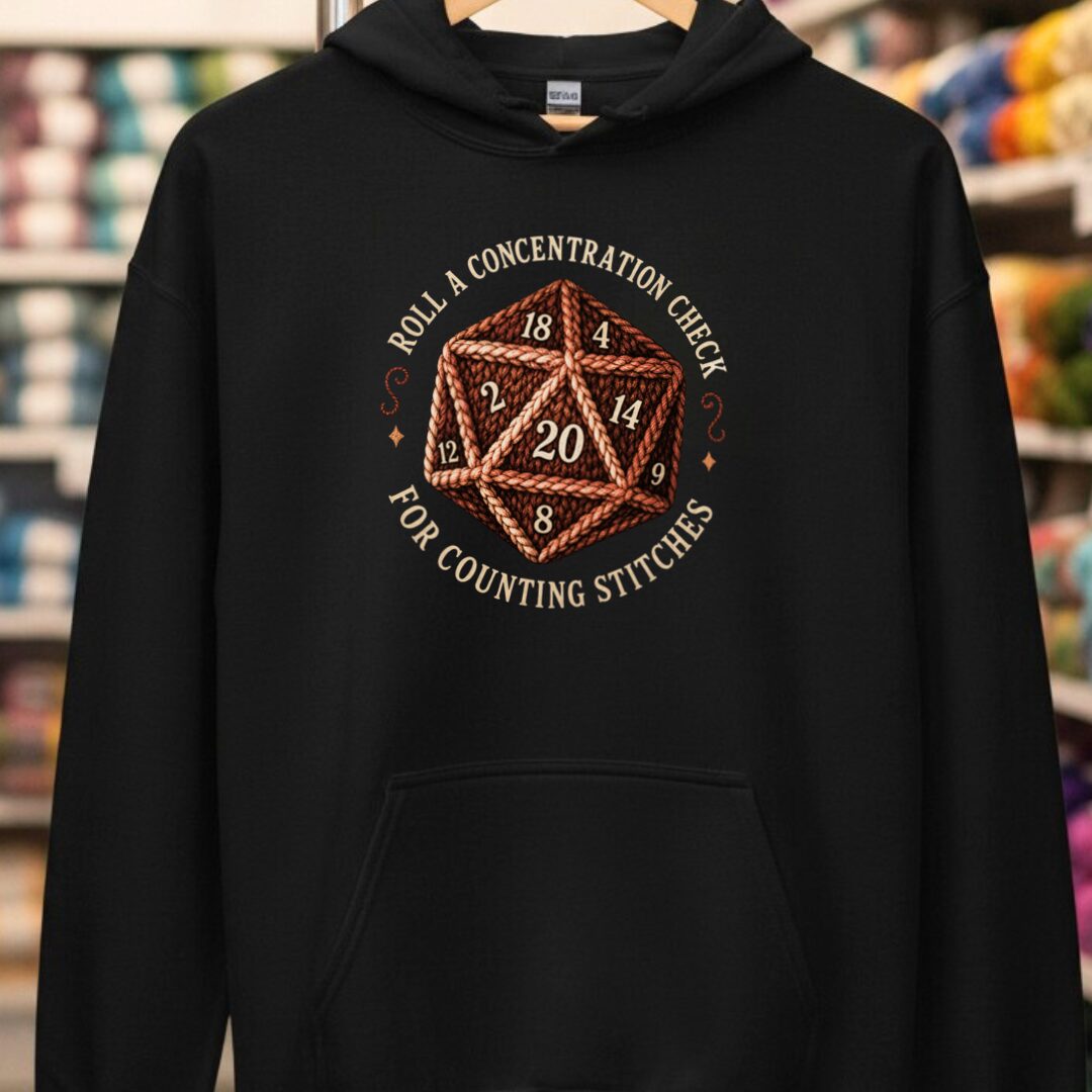 Concentration Check Hoodie Black t-shirt