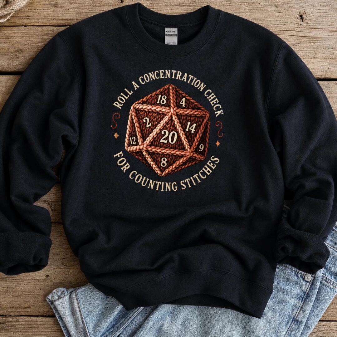 Concentration Check Sweatshirt Black t-shirt