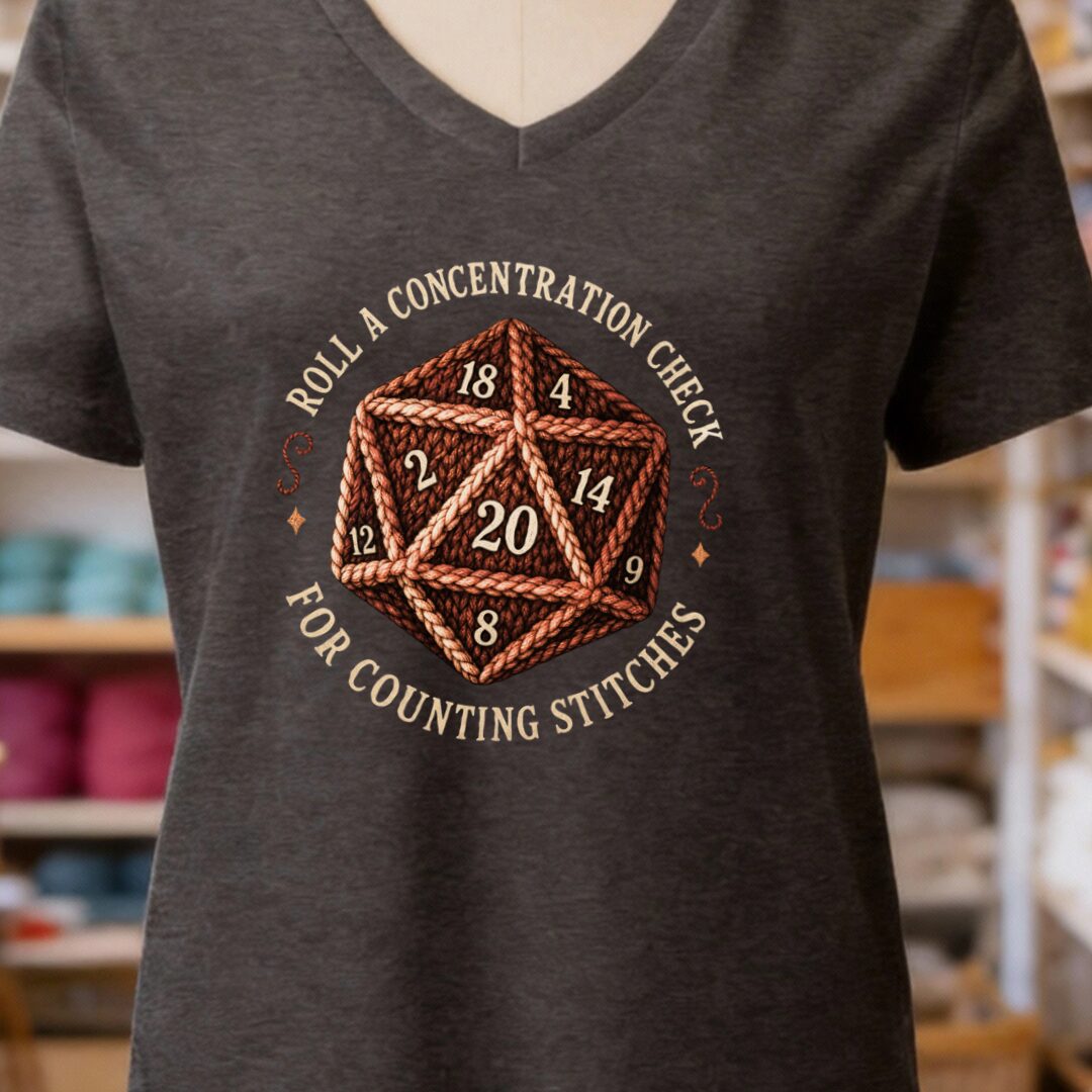 Concentration Check V-Neck T-Shirt Dark Grey t-shirt