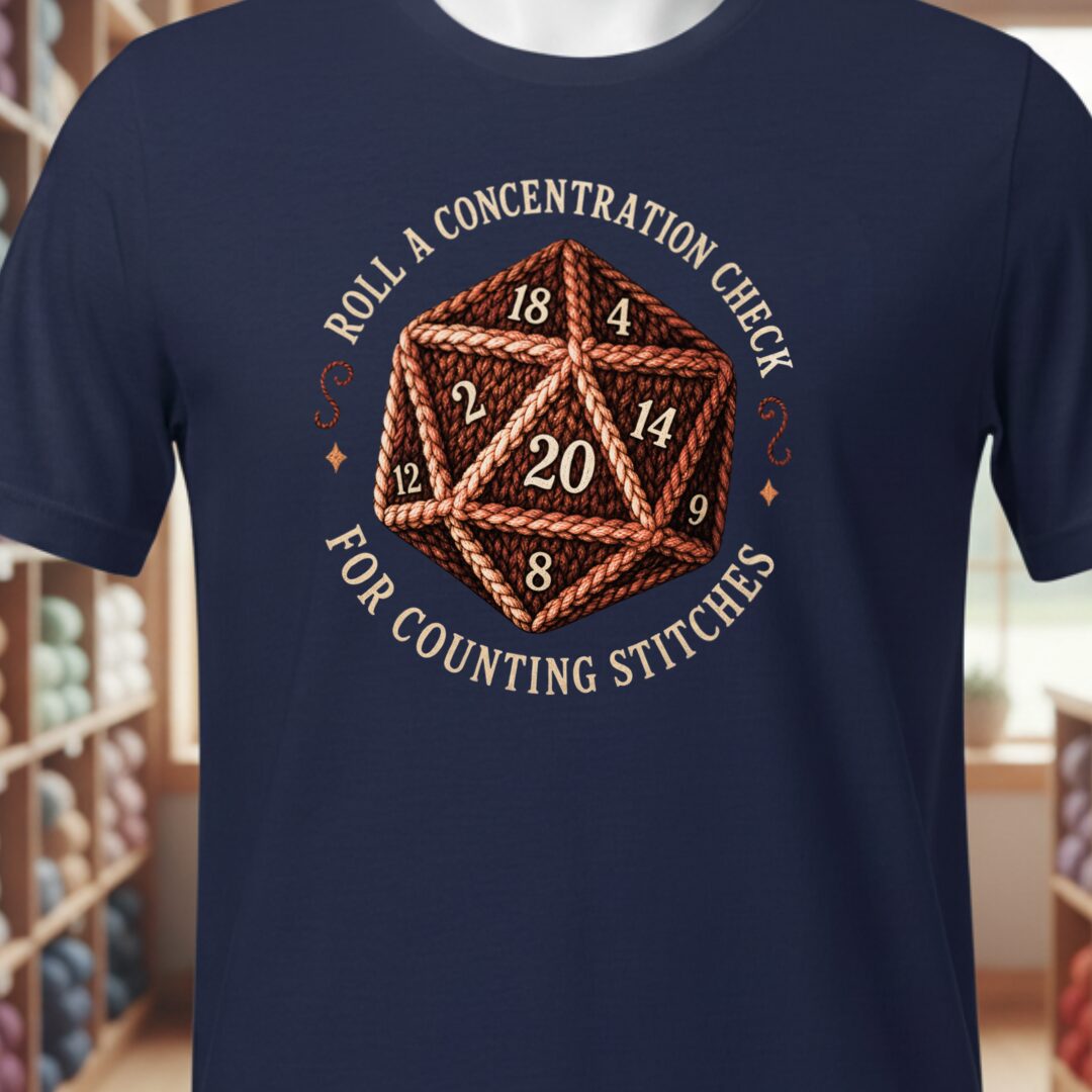Concentration Check T-Shirt Navy t-shirt