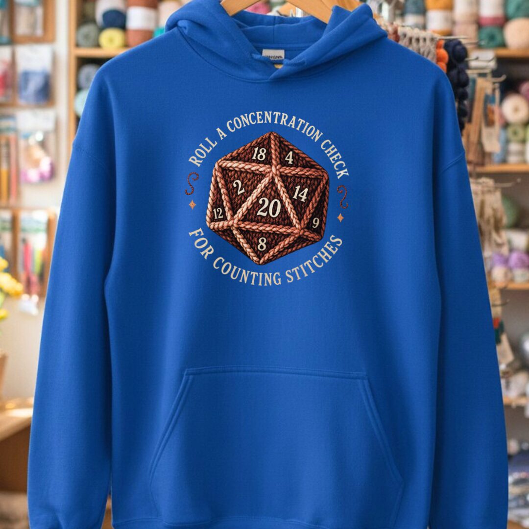 Concentration Check Hoodie Royal t-shirt