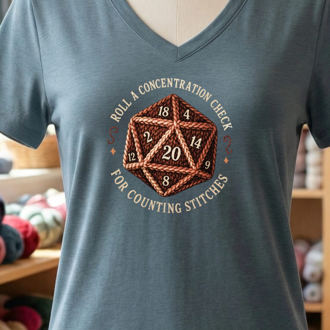 Concentration Check V-Neck T-Shirt Slate t-shirt