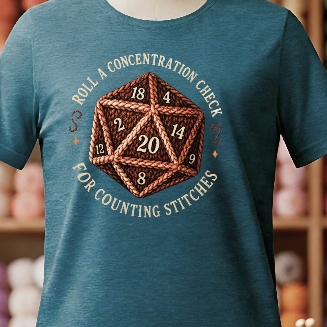 Concentration Check T-Shirt Teal Blue t-shirt