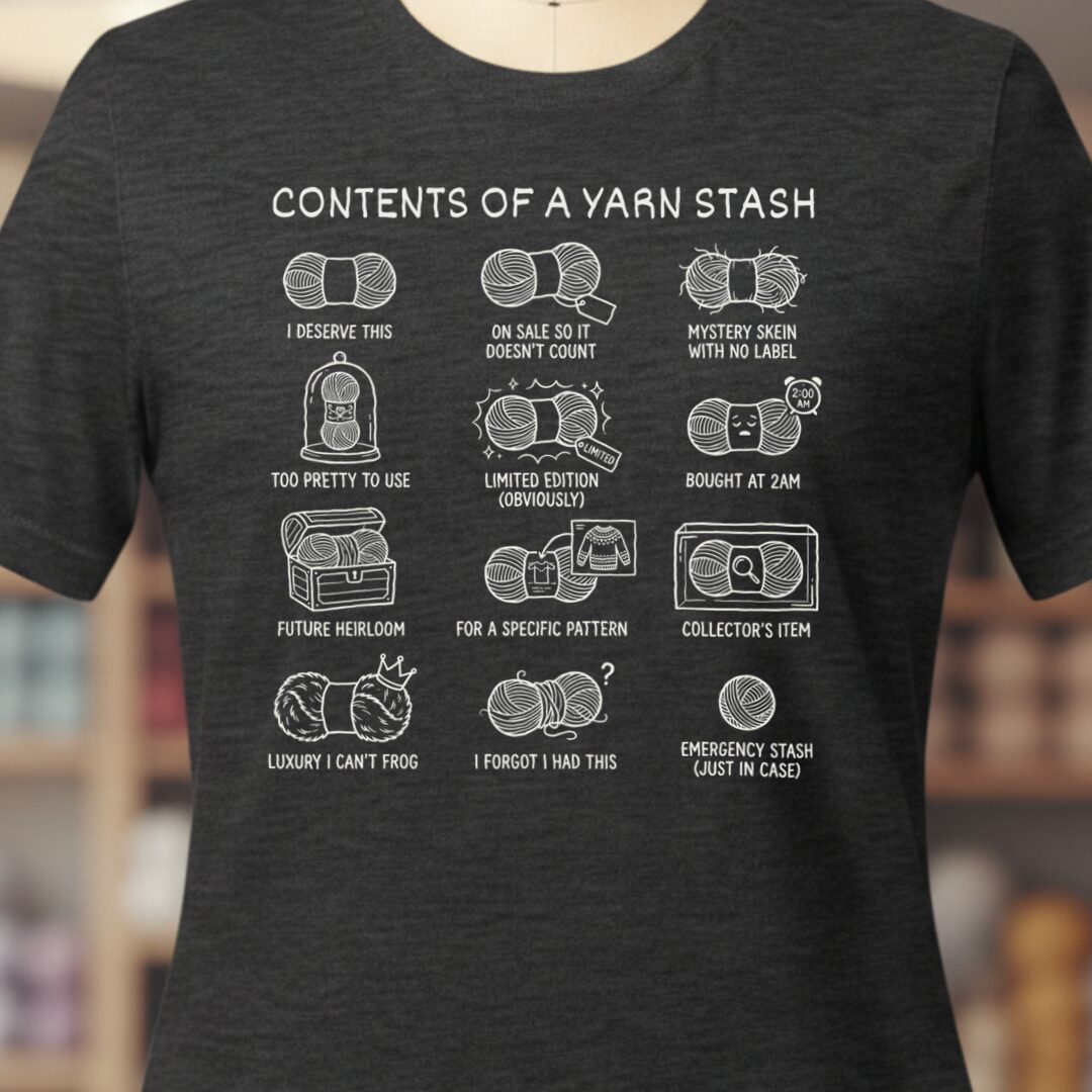 Contents of A Stash T-Shirt Dark Grey t-shirt