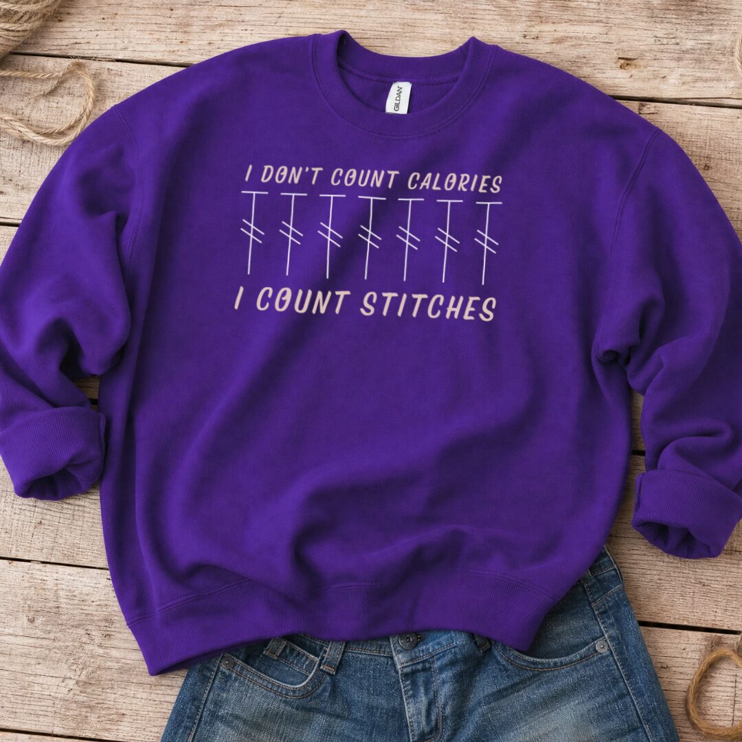 Count Calories Purple Sweatshirt.jpg