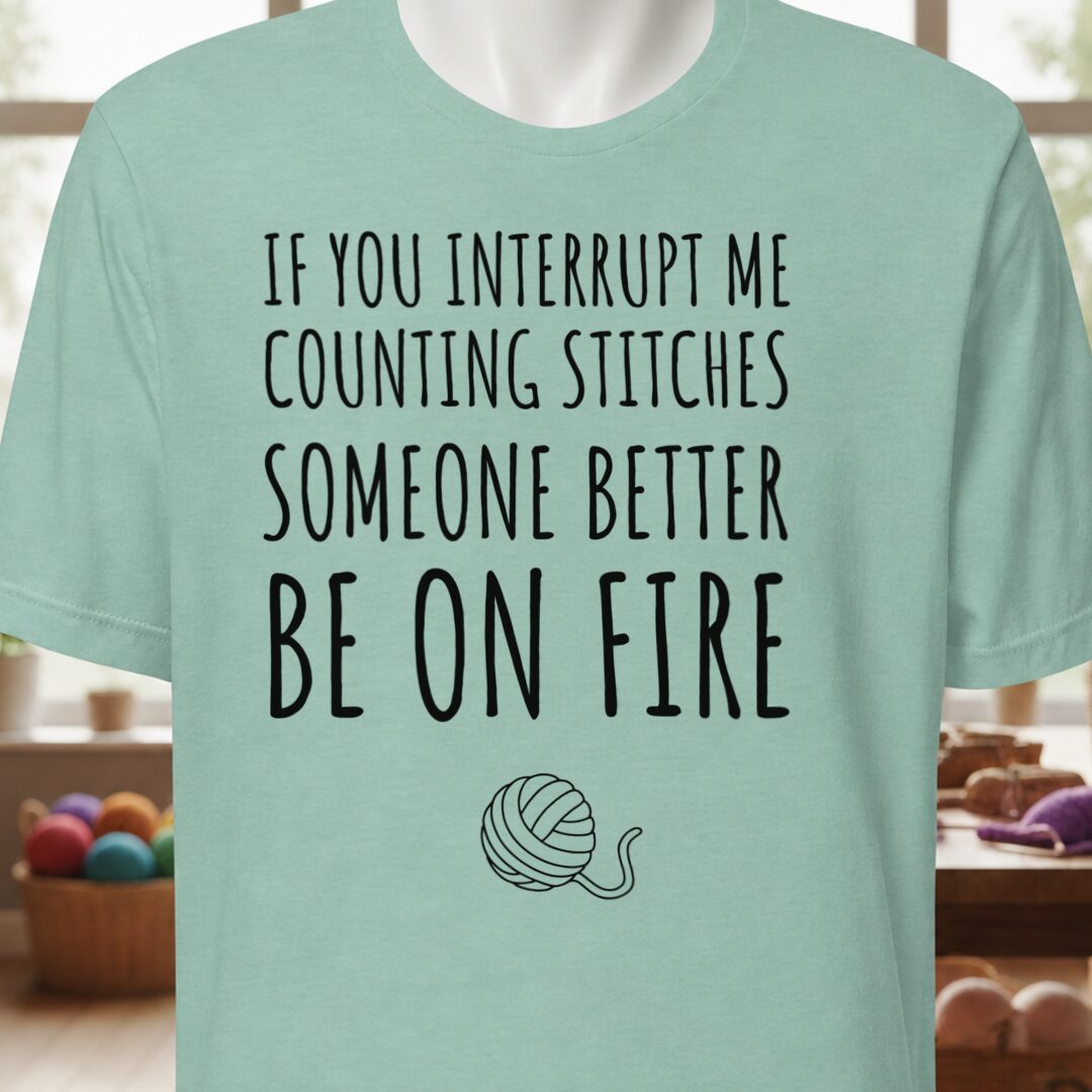 Counting Stitches T-Shirt Sea Breeze t-shirt