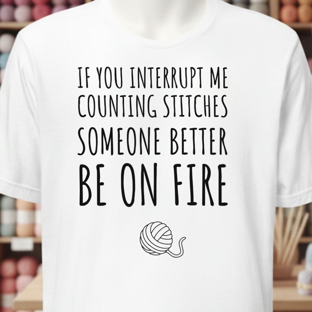 Counting Stitches T-Shirt White t-shirt