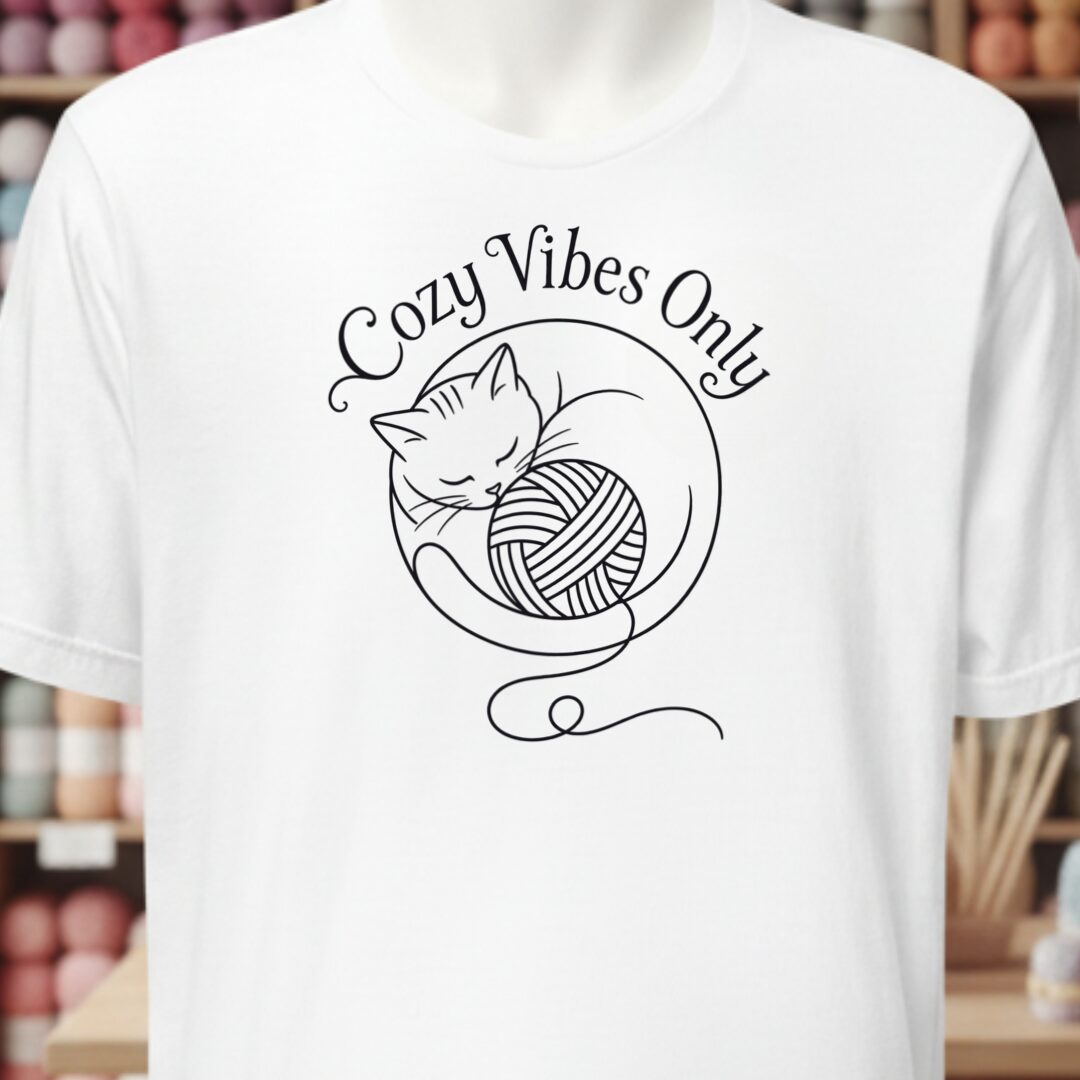 Cozy Vibes Only White T-Shirt.jpg