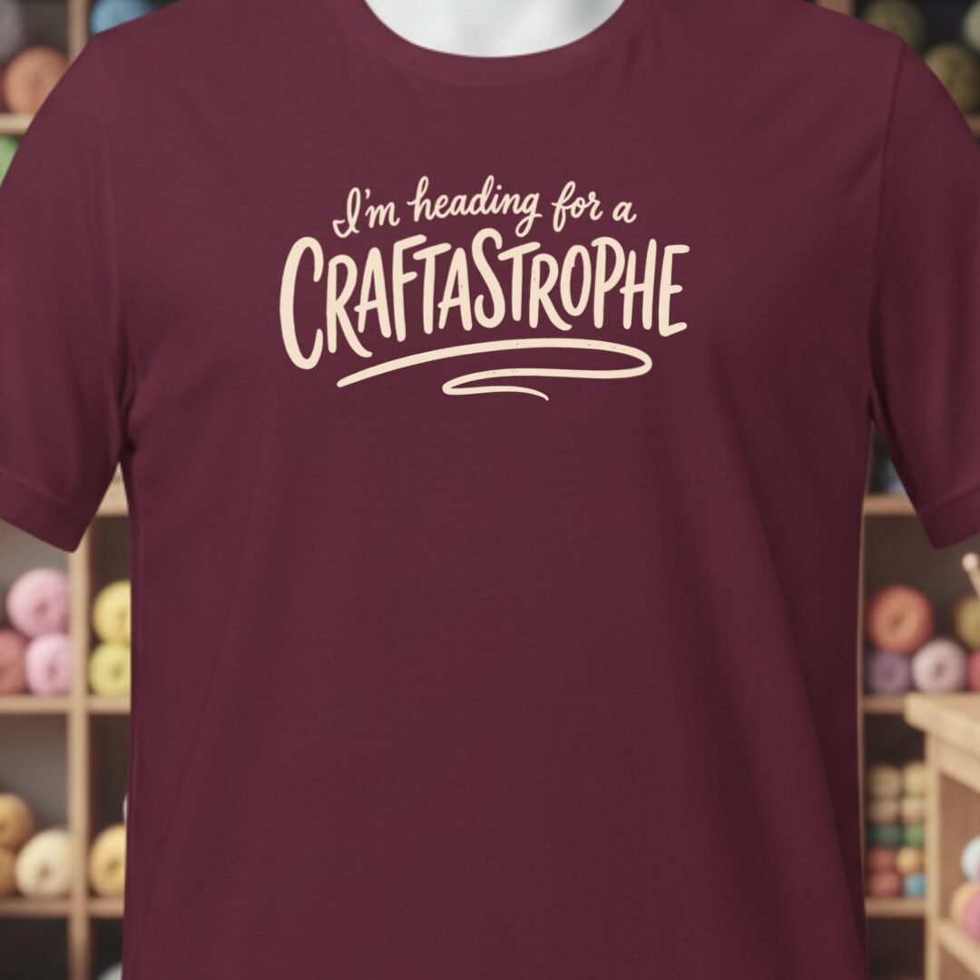 Craftastrophe T-Shirt Maroon t-shirt